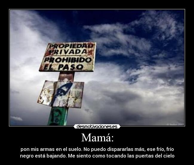 carteles mama knocking heavens door desmotivaciones