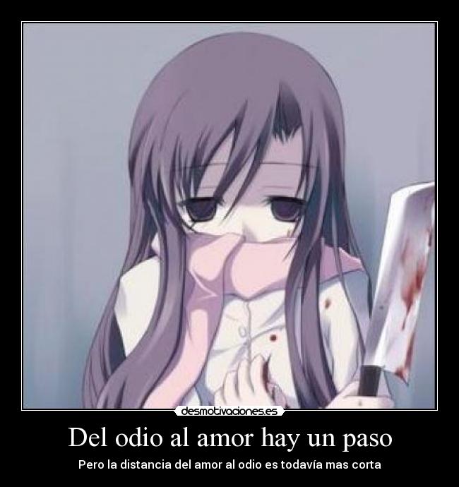 carteles odio amor school days kotonoha katsura desmotivaciones