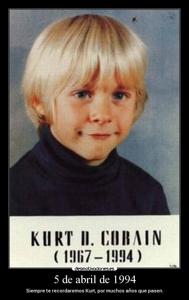 carteles kurt cobain aniversario desmotivaciones