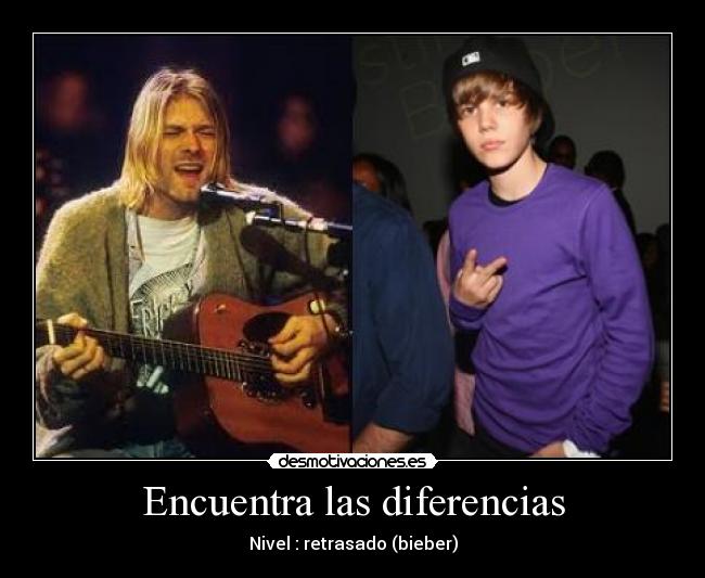 Encuentra las diferencias - Nivel : retrasado (bieber)