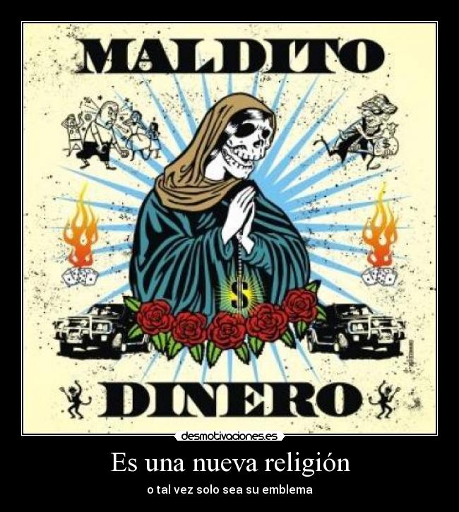 carteles religion dinero religion desmotivaciones