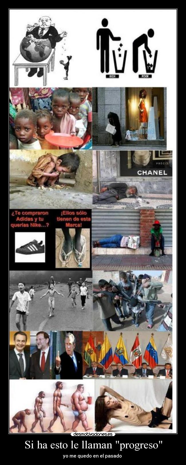 carteles esto llaman progreso quedo pasado desmotivaciones