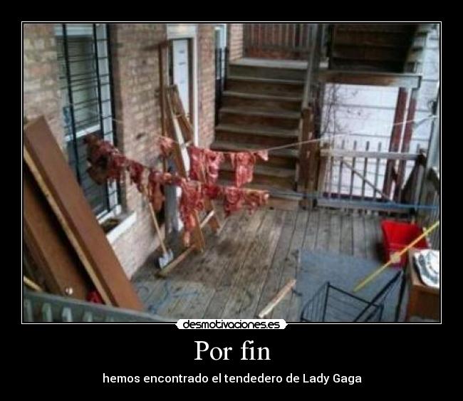 carteles tendedero lady gaga peibol93 desmotivaciones