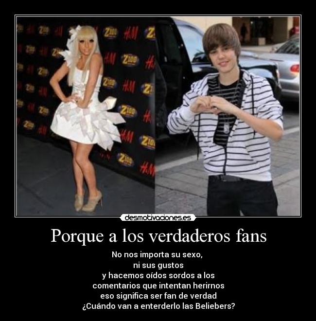 Porque a los verdaderos fans -