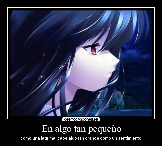 En algo tan pequeño -