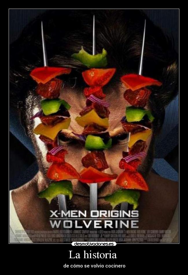 La historia  - de cómo se volvio cocinero