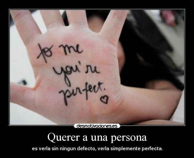 Querer a una persona - 