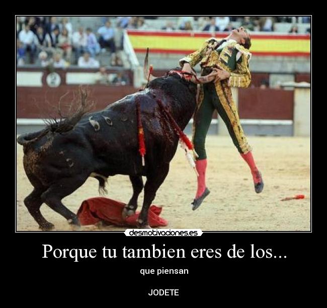 Porque tu tambien eres de los... - 