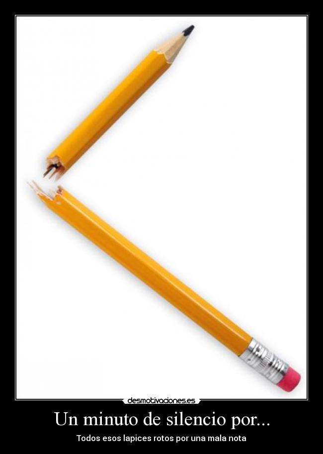 Un minuto de silencio por... -