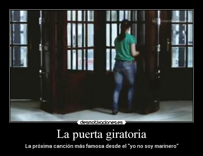 carteles puerta giratoria desmotivaciones