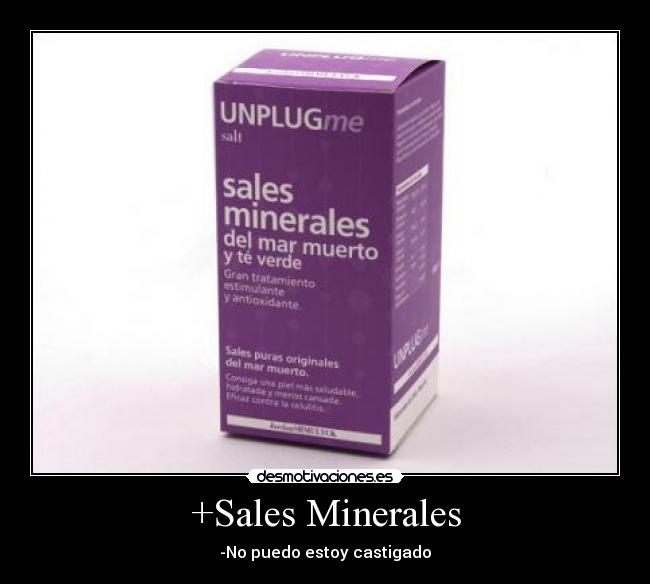 +Sales Minerales - -No puedo estoy castigado