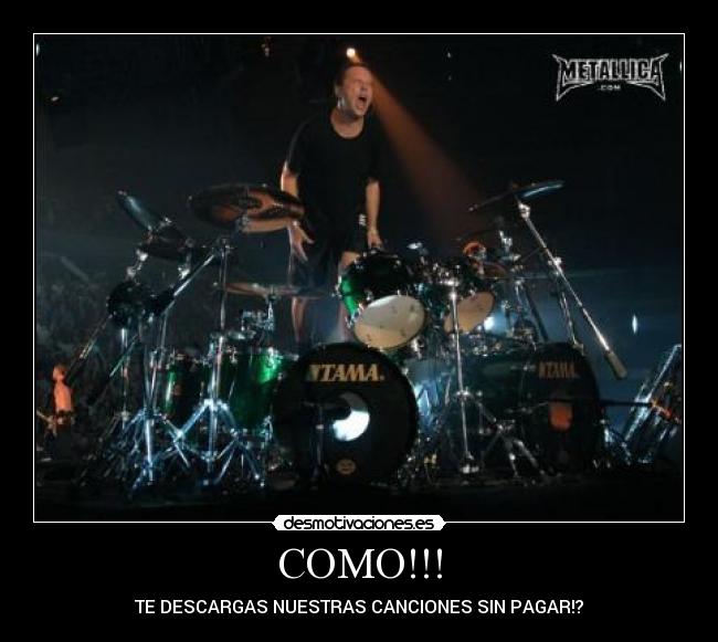 carteles lars metallica desmotivacioneses verdad trolls desmotivaciones