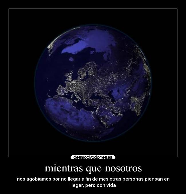 mientras que nosotros -