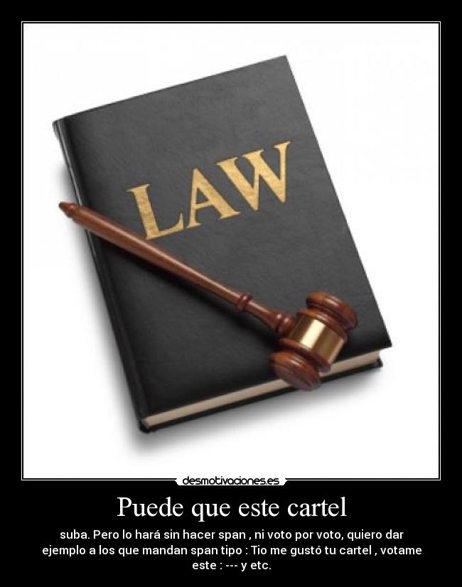 Puede que este cartel -