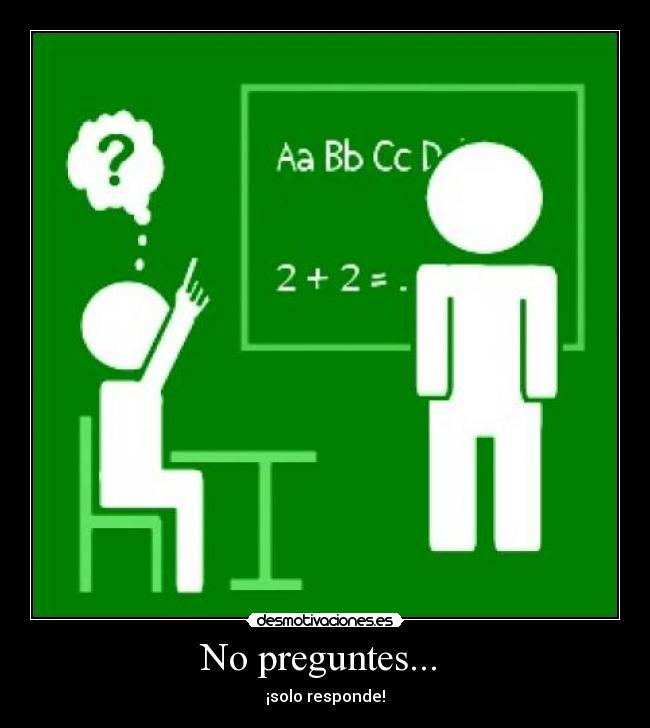 carteles pregunta desmotivaciones