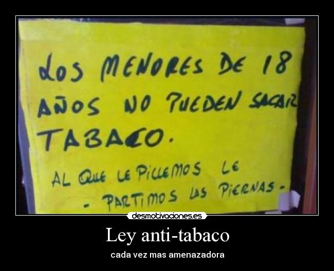 Ley anti-tabaco -