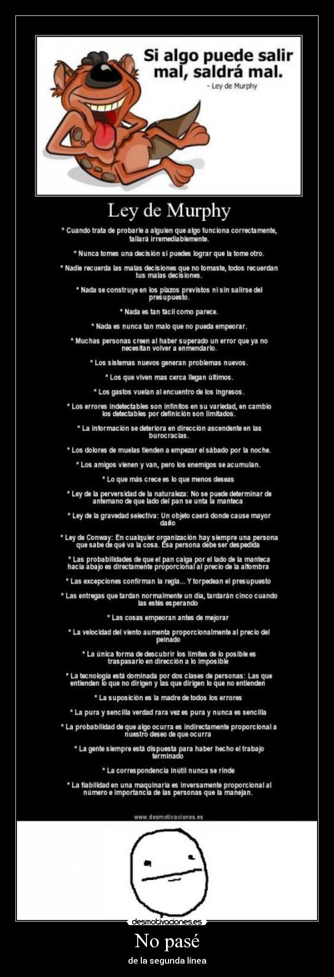 carteles mucho texto poker face no pase segunda linea desmotivaciones