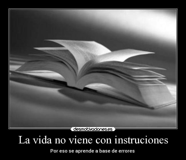 La vida no viene con instruciones -