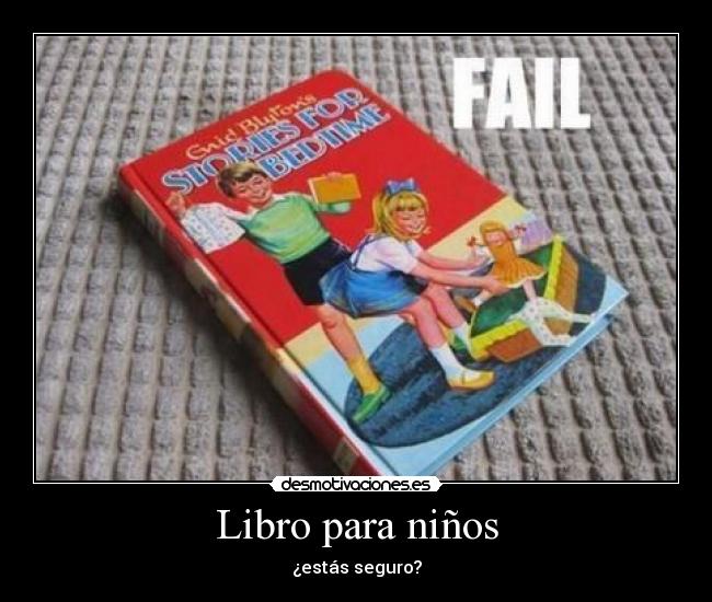 Libro para niños - ¿estás seguro?