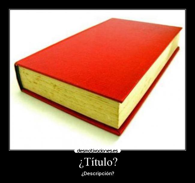 ¿Título? -