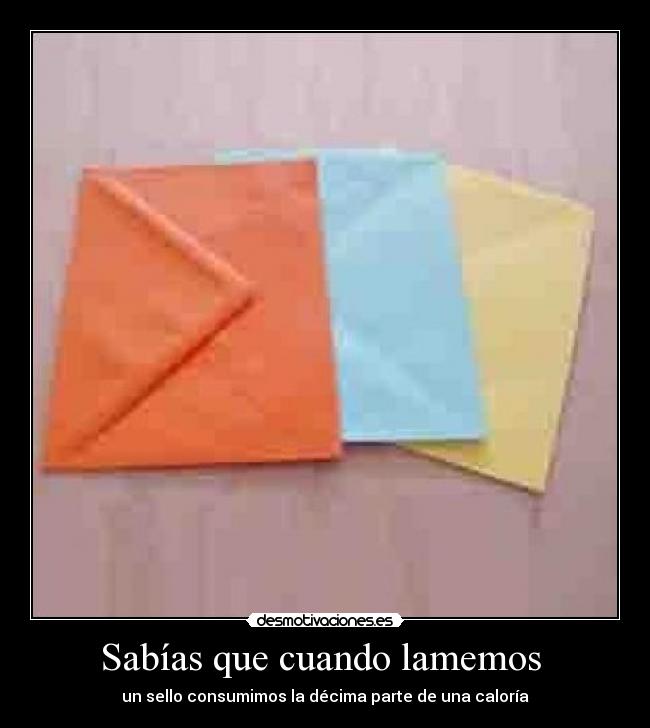 Sabías que cuando lamemos -