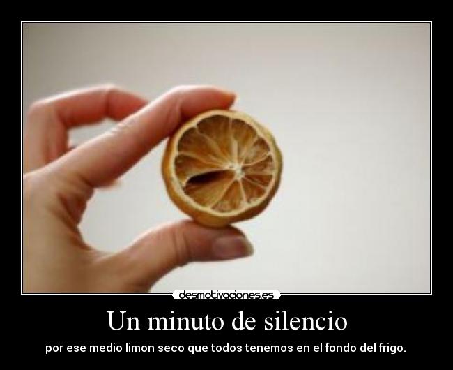 Un minuto de silencio -