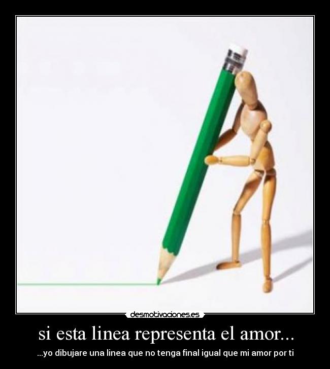 si esta linea representa el amor... - 