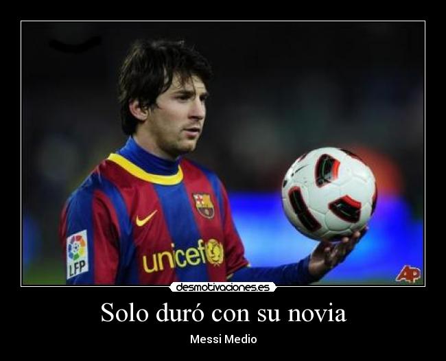 Solo duró con su novia - 