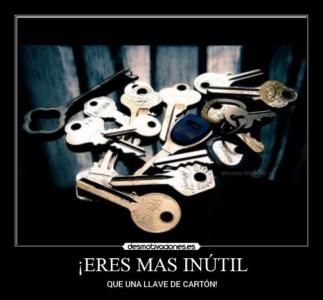 ¡ERES MAS INÚTIL -