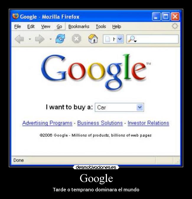 Google - Tarde o temprano dominara el mundo