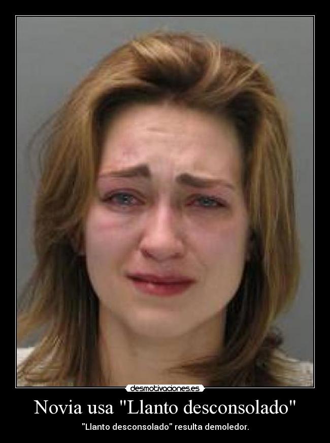Novia usa Llanto desconsolado -