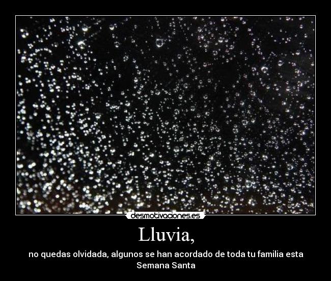 Lluvia, - 
