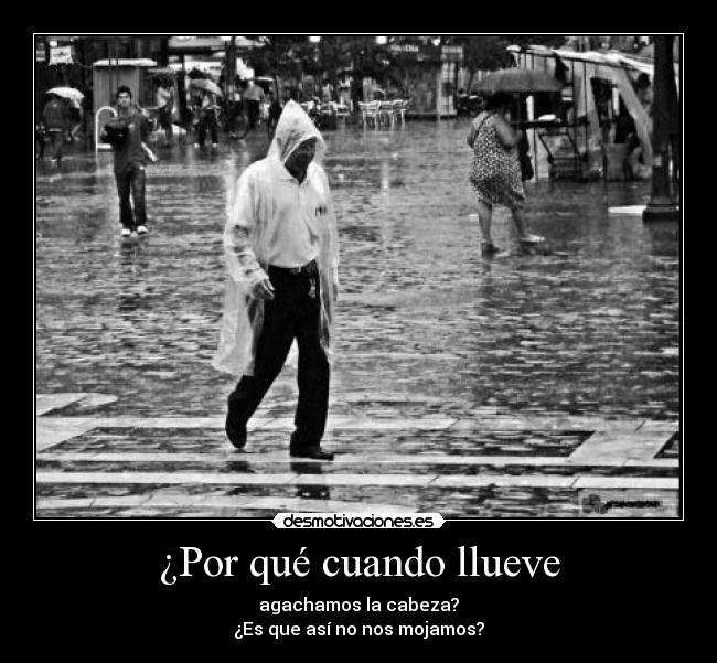 ¿Por qué cuando llueve -