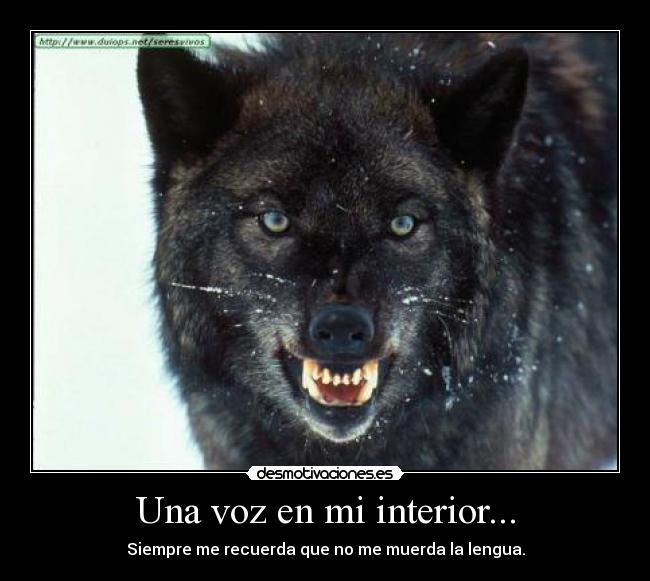Una voz en mi interior... -