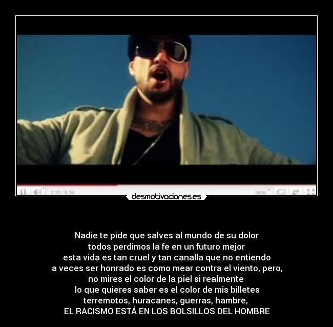 carteles racismo raza negro blanco duo kie locus nerviozzo rap contra igualdad crema desmotivaciones