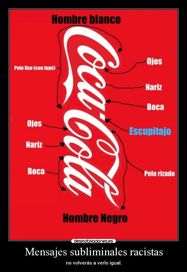 Mensajes subliminales racistas - no volverás a verlo igual.