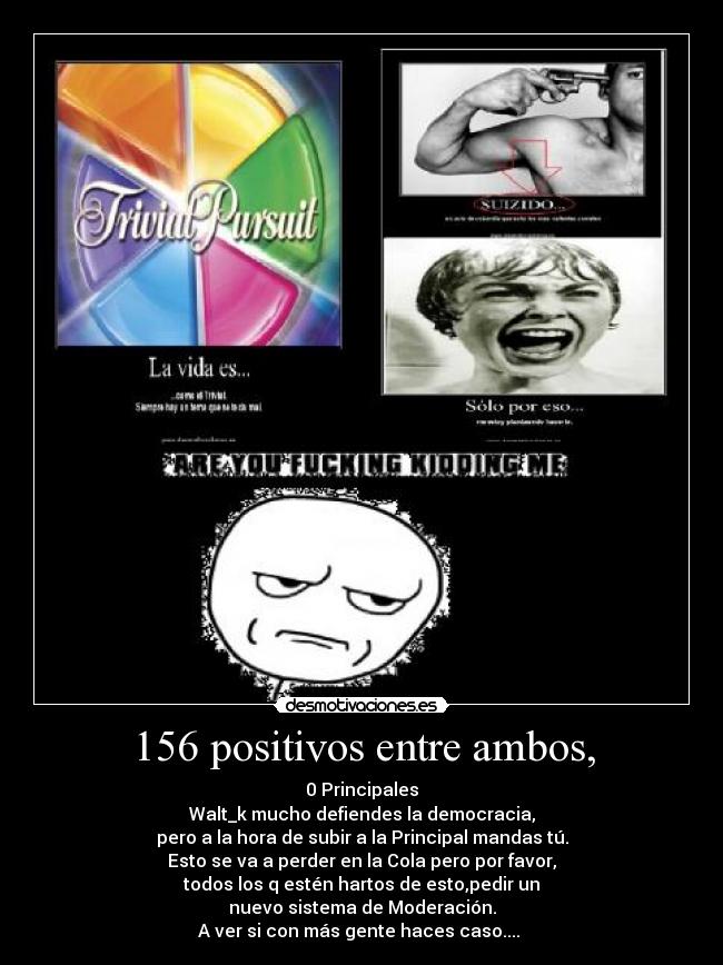 156 positivos entre ambos, -