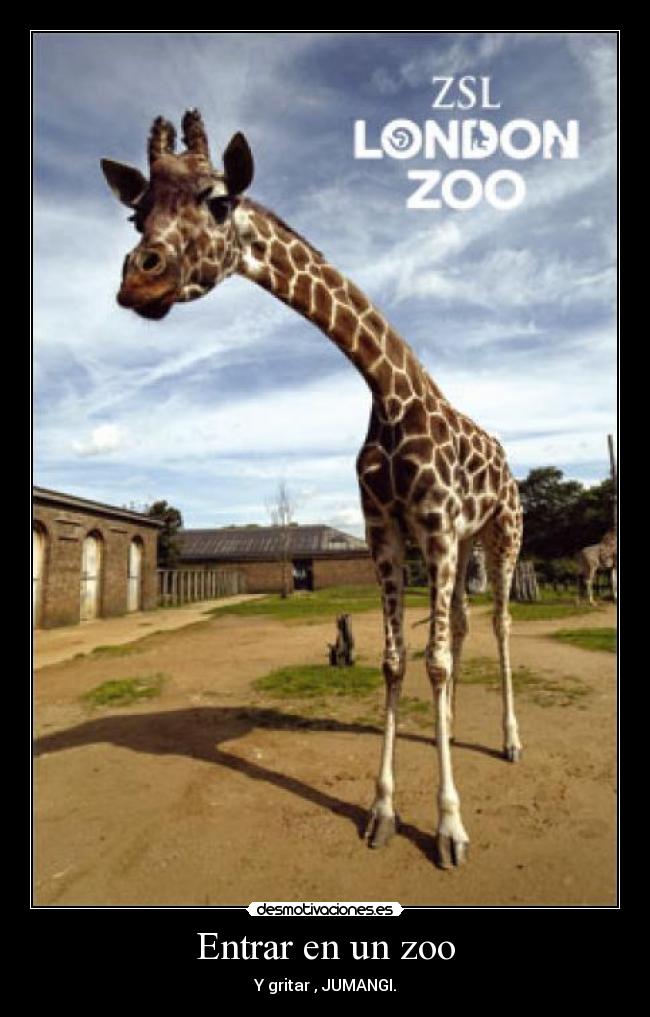 Entrar en un zoo - Y gritar , JUMANGI.