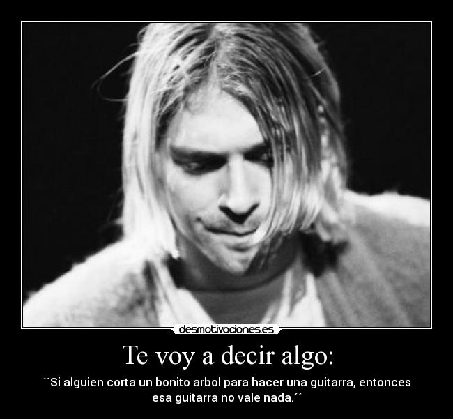 carteles kurt cobain guitarra arbol desmotivaciones