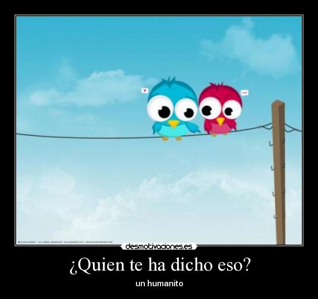 ¿Quien te ha dicho eso? - 