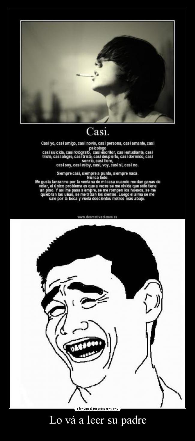 Lo vá a leer su padre -