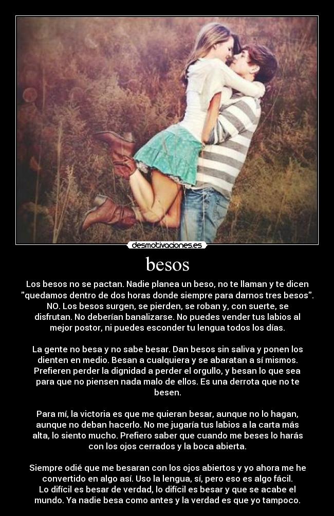 besos -