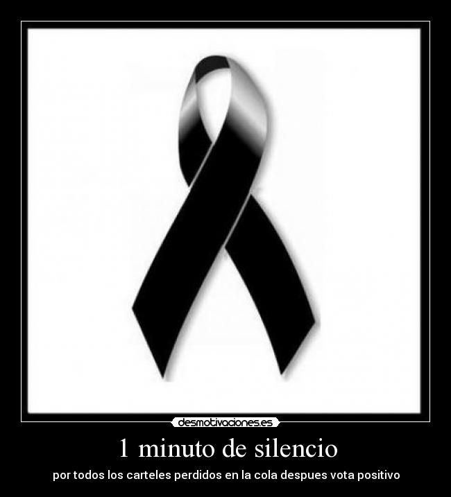 1 minuto de silencio - 