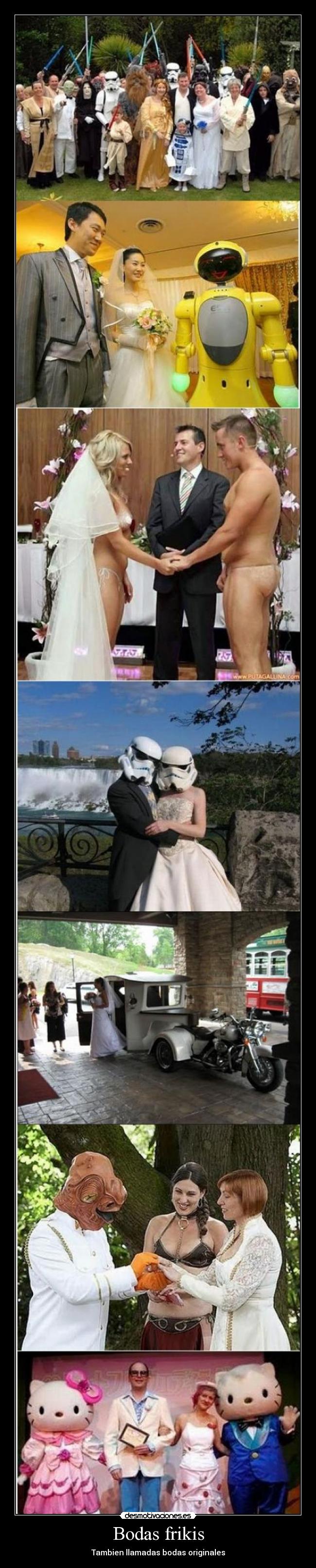 Bodas frikis - Tambien llamadas bodas originales