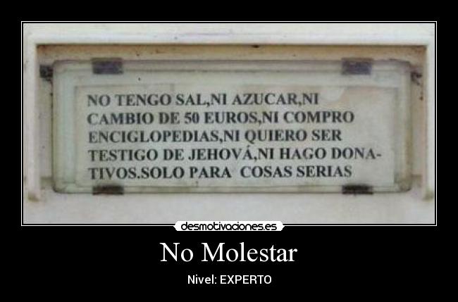 No Molestar - 