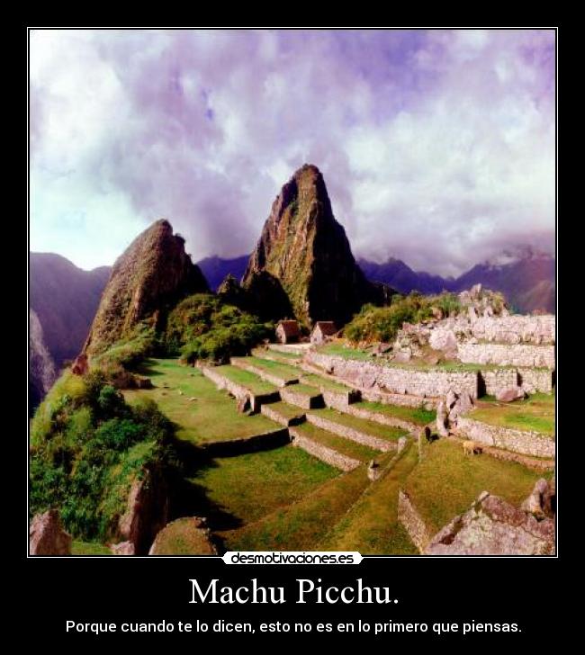 Machu Picchu. - 
