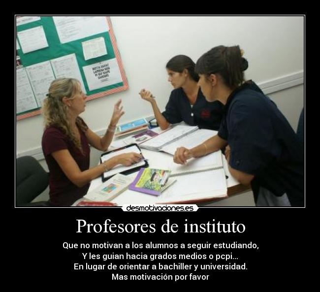 Profesores de instituto -