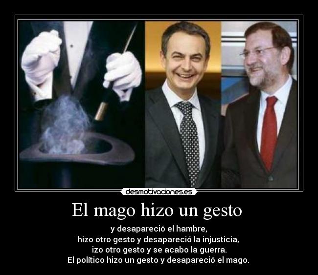 El mago hizo un gesto  - 