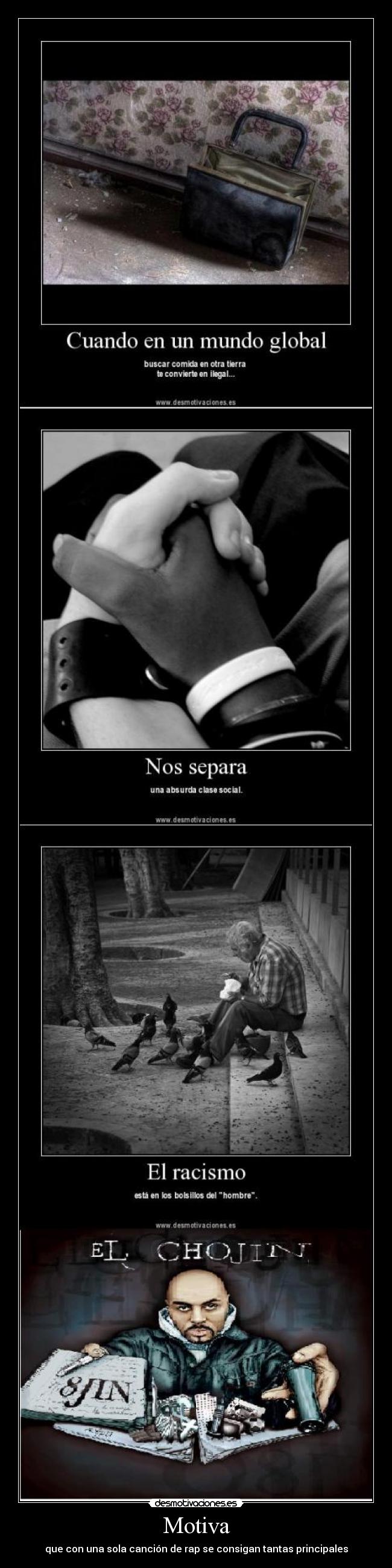 Motiva - que con una sola canción de rap se consigan tantas principales