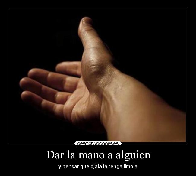 Dar la mano a alguien - 